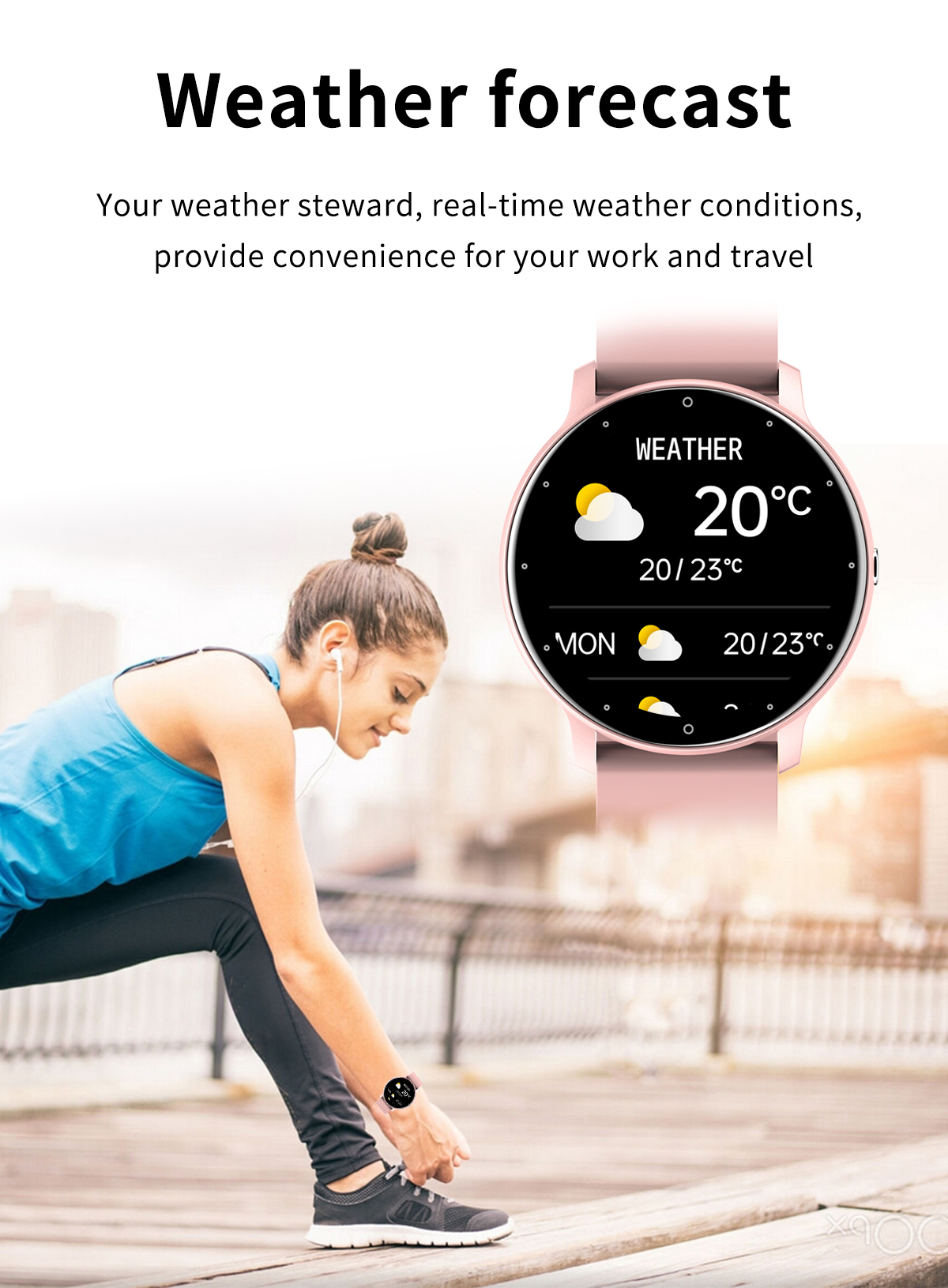 1.28inch IPS 240*240 Full Touch Smartwatch Exercise Sleep Monitoring