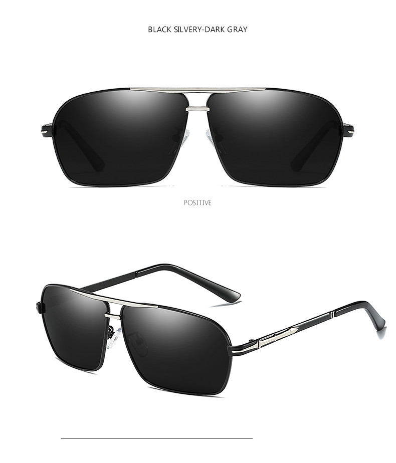 UV400 Mens Luxury Sunglasses Bridge Sport Metal Frame TAC Man Night Driving