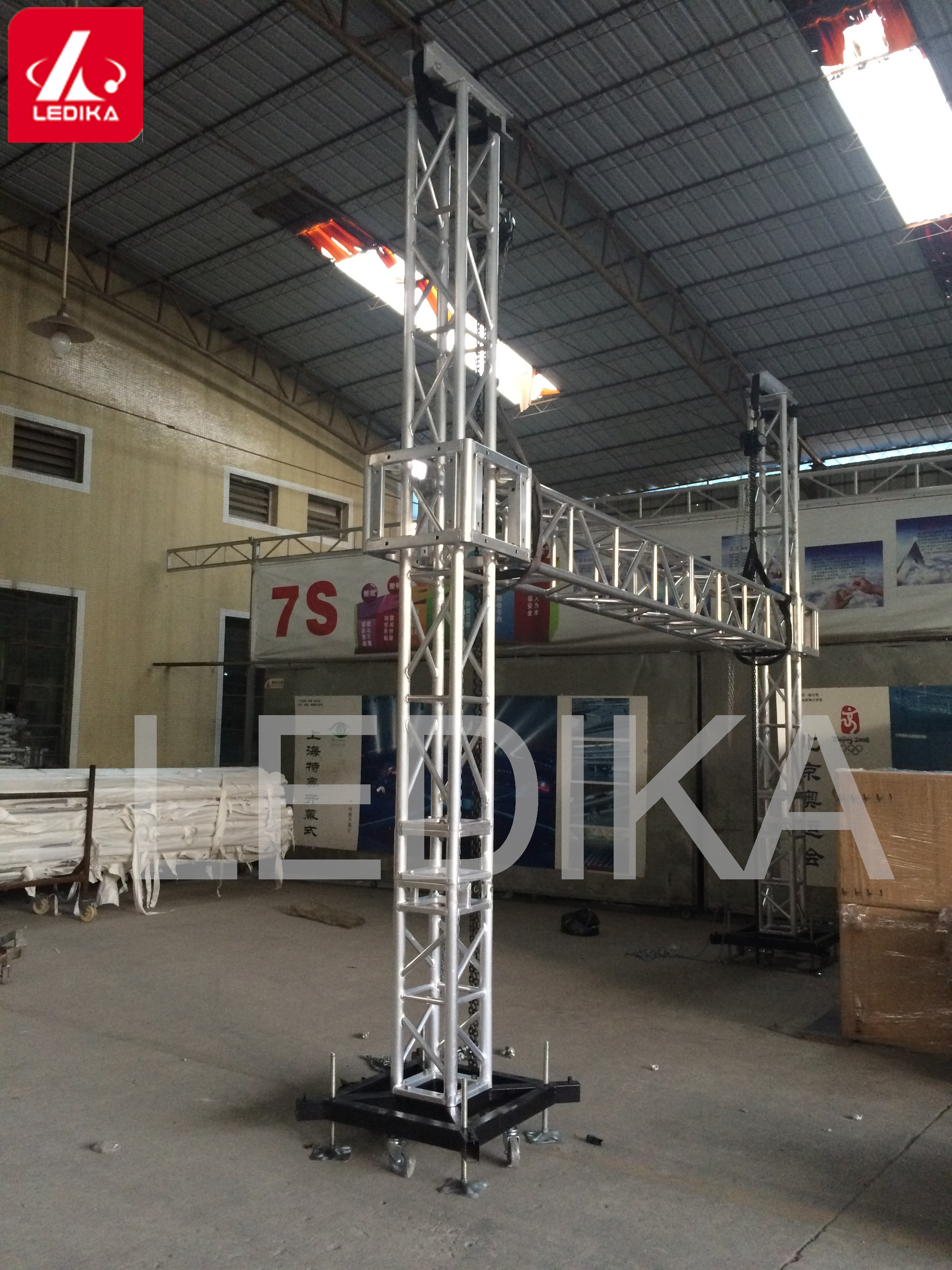 Professional 290mm Aluminum 6061-T6 Goal Post Truss Two Posts Simple And Bright