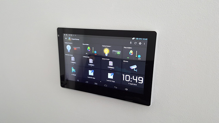 7 Inch Wall mount Embedded Android Rooted Industrial Control Touch Panel With RJ45 POE Powering