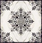 Parquet, natural stone parquet, engineered stone water jet medallion