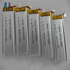 China PCB / PCM Custom LiPo Battery 3.7V 900mAh 602368 For Medical Device wholesale