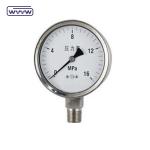 Natural Gas Stainless Steel Pressure Gauge Bottom Connection