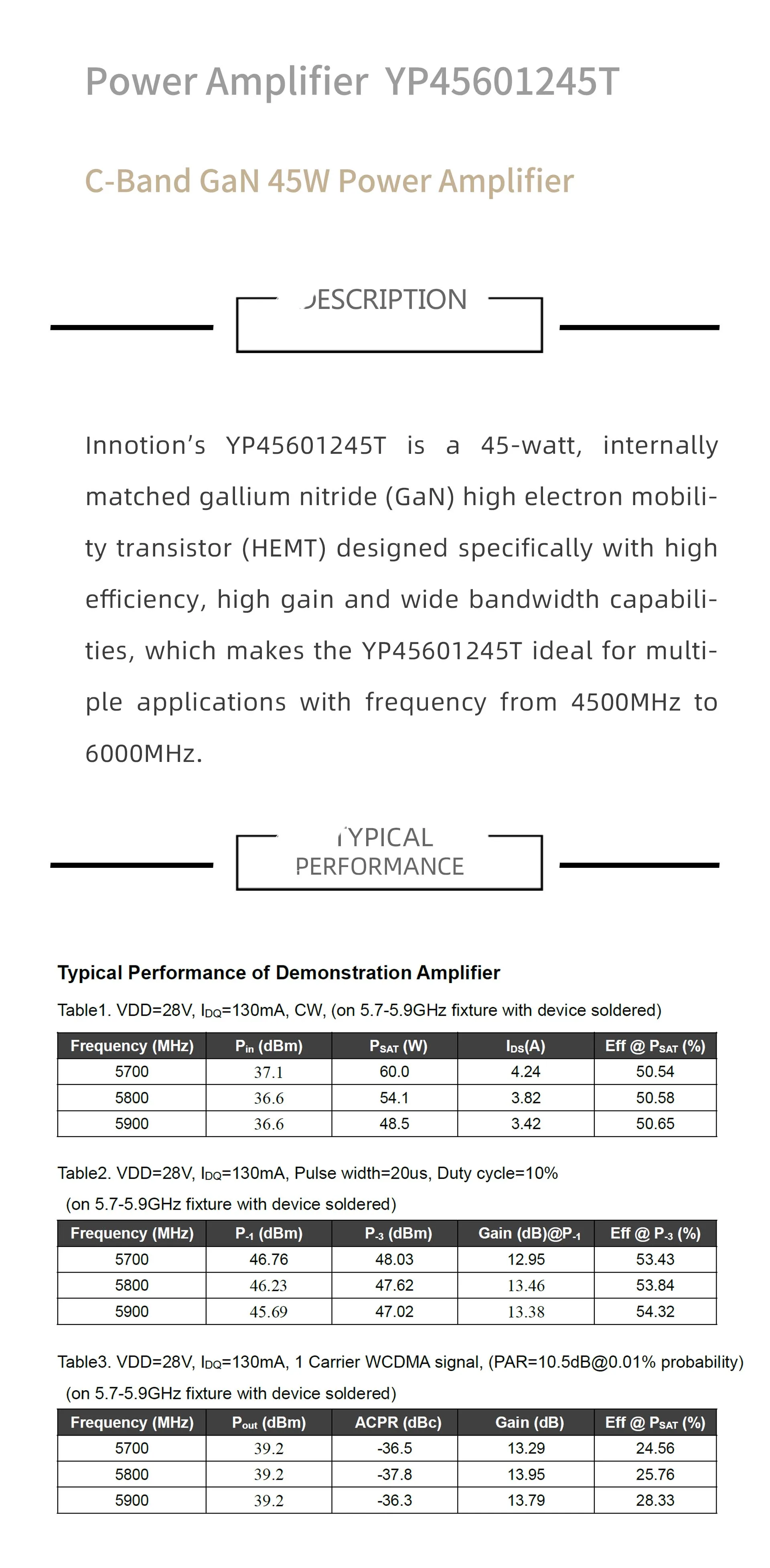 SZHUASHI 100% 45W 4500-6000MHz PA Power Amplifier GaN HEMT High Gain Bluetooth Network Signal Extender Broadband Capacity