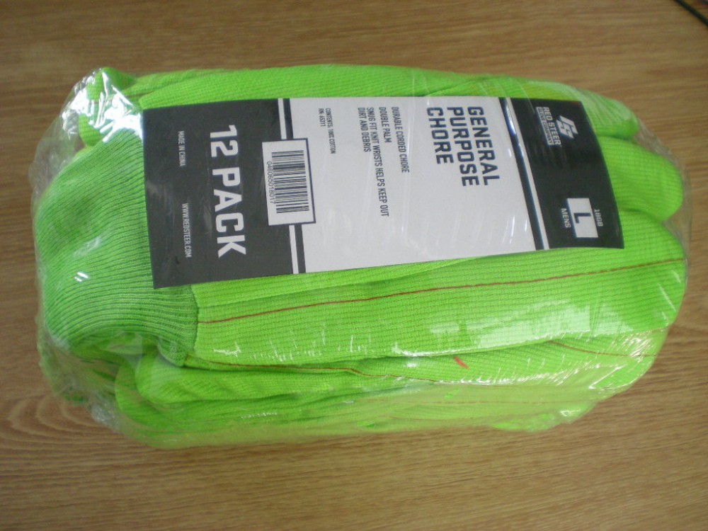 KS-F16O WHITE WARM FLEECE LINING COTTON CANVAS CONTRUCTION GLOVE