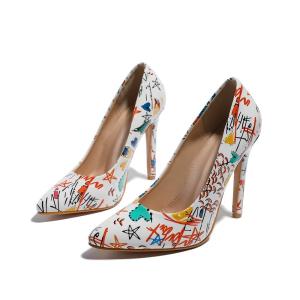 China BS159 Women'S Shoes Fashion High Heels Shallow Mouth Pointed Candy Color Thin Personality Niche Single Shoes Fashion Wom wholesale