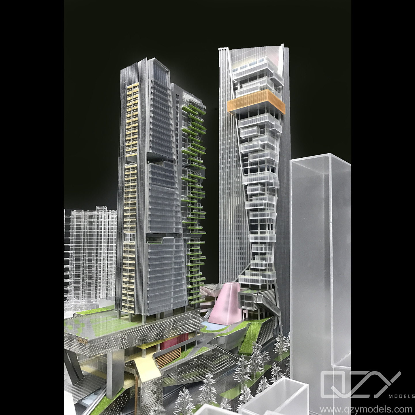 Construction Urban Model Architecture 1/500 Guiyang Hengfeng Pesestrian Street