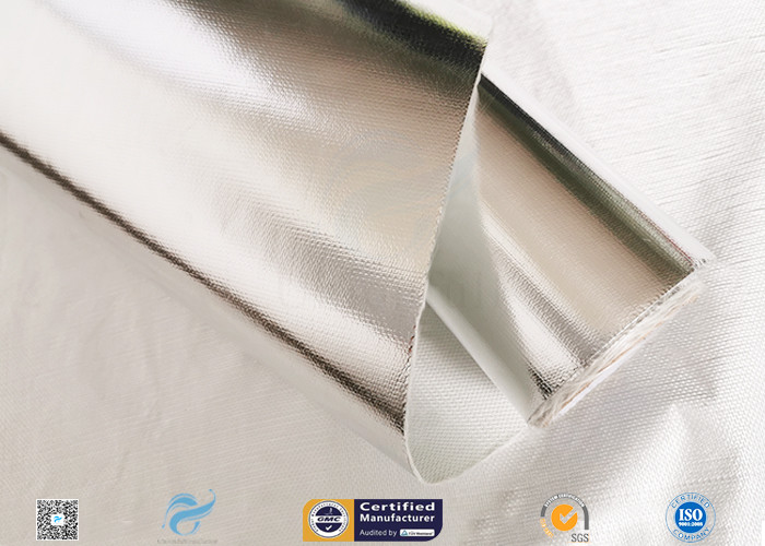 Thermal Insulation Aluminium Foil Singled Side Woven Fiberglass Fabric