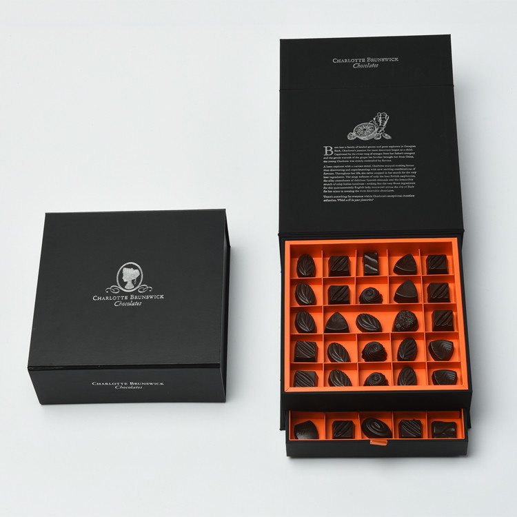 Hologram Effect Chocolate Truffle Packaging Sliding Drawer Gift Boxes OEM ODM