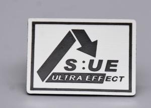China Custom Silicone Black Logo Screen Printed Labels For Clothing wholesale