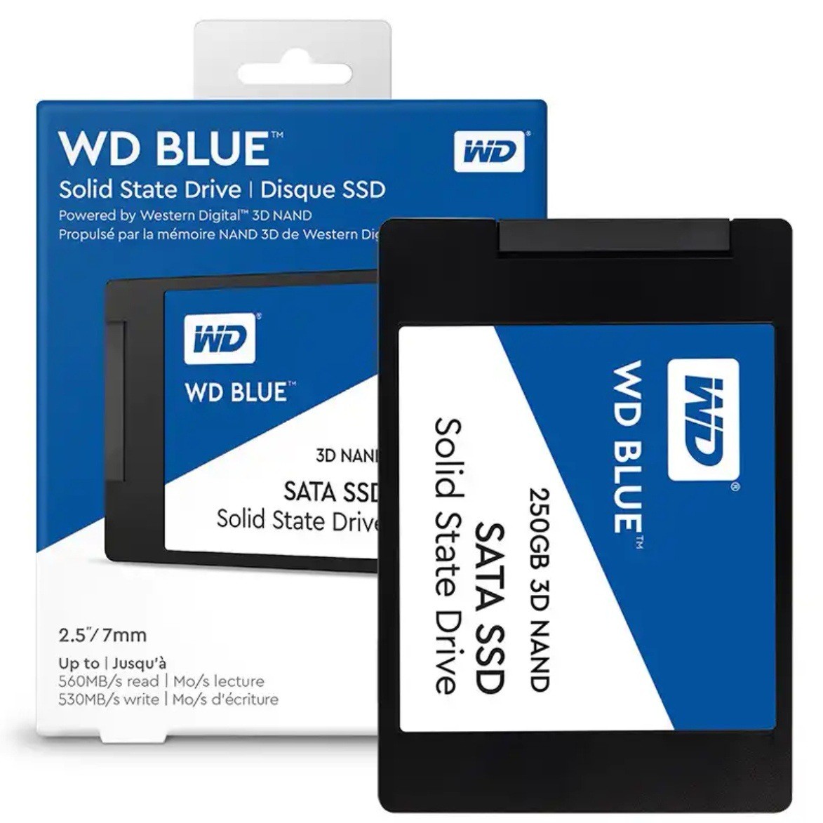 250G Blue SSD Solid State Hard Disk Drive NAND SATA 3 For Desktop Notebook