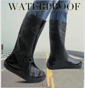 China Motorcycle Washable Mens Cycling Plastic Silicone Rain Shoe Cover, Anti-Slip Reusable Rain Shoe Covers Waterproof wholesale