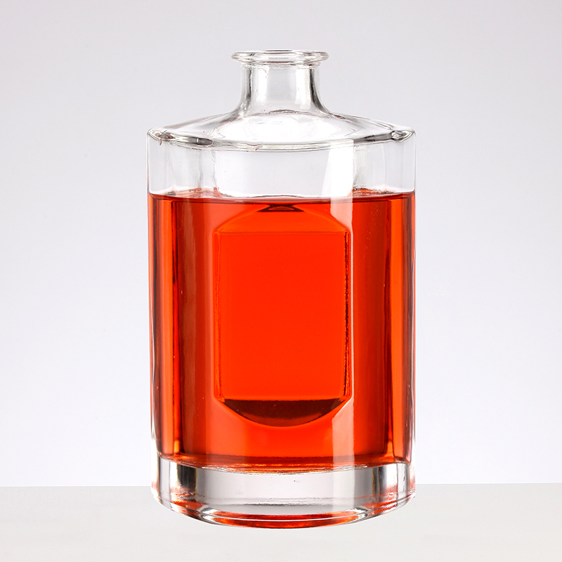 OEM/ODM Welcome 2021 Amazon Square Whiskey Decanter 750ml Lead-free Glass Wine Bottle