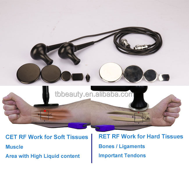 Effective 3 In 1 RET CET RF 448khz Physiotherapy Tecar Machine