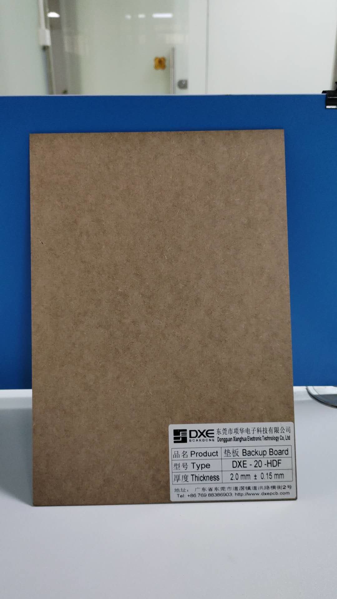 5G Era Wood Fiber Circuit Board Drilling Backup Board 2.0mm 2.5mm