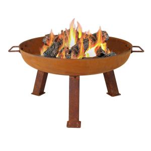 China Outdoor steel Fire Pit Wood Burning Garden Decorative Corten Steel Fire Pits Bowl wholesale