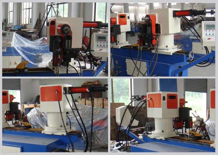 Hydraulic control double head pipe bending machine applying to the furniture field manufacturing