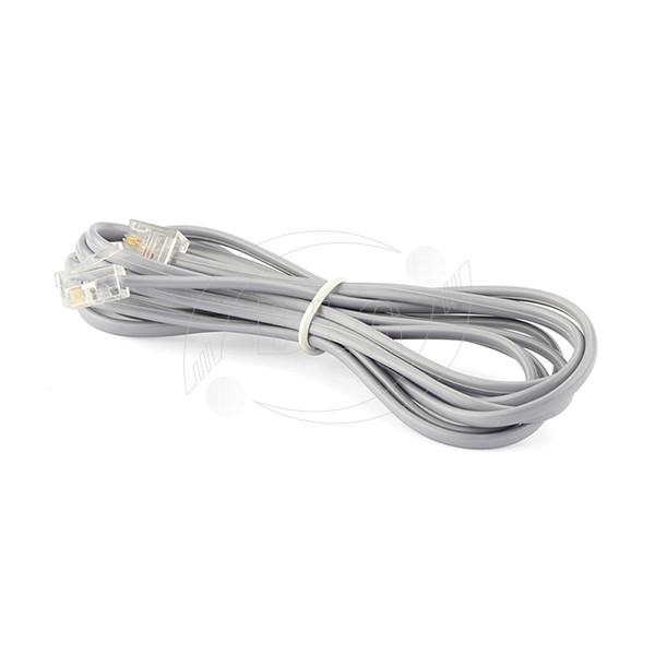 Stranded 7 / 0.12 Mm Telephone Line Cable With Two Cores 1.8 M RJ11