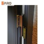 Aluminium Double Glazed French Doors , Soundproof French Hinged Doors STEEL DOOR