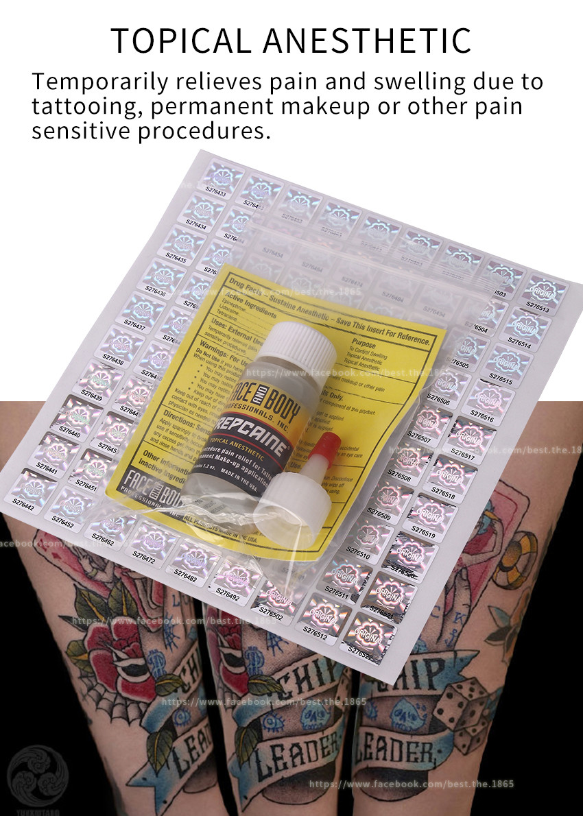 PREPCAINE 30ml Sustain Numbing Gel Tattoo Anesthetic Pain Relieving Gel