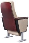 Modern Standard Seat Auditorium Church Chairs Solid Rubber Wood Armrest