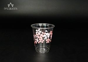 China Plastic Cold Drink Disposable Cups Moisture Proof Sturdy Printed wholesale