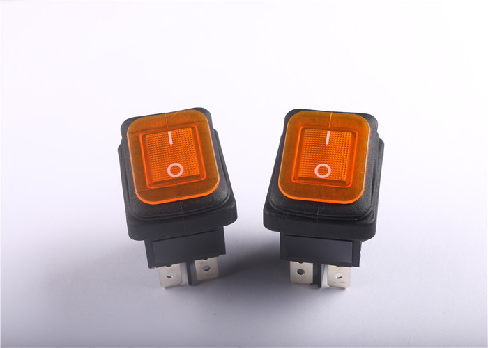 Small Compact Waterproof Led Rocker Switch , Custom Rocker Switches CE Approved