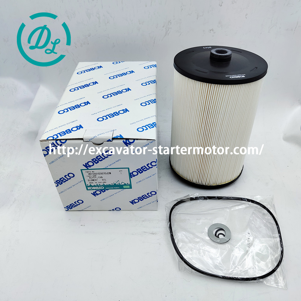 VH15601E0070 Excavator 15601E0070 156072281 Oil Filter Kobelco SK460-8