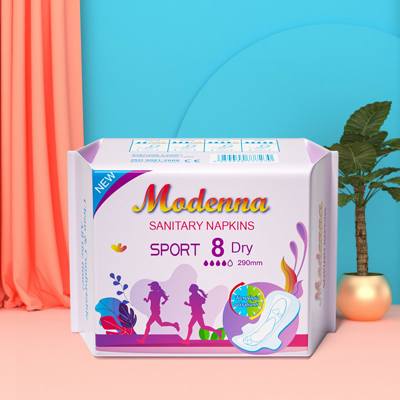 Hot sale women cotton sanitary napkins pad wholesale menstrual pad for ladies in bulk with OEM Service