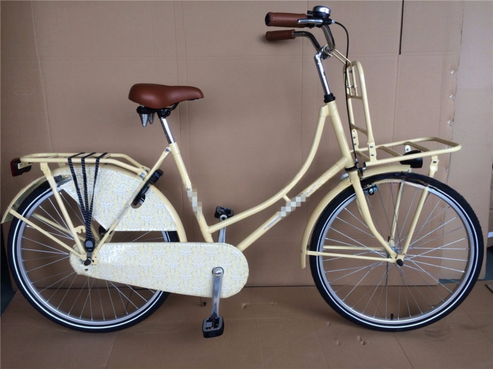 Single Speed 28 Inch Vintage Classic Black Lady Oma Holland City Cruiser Dutch Bike Bicycle for Women