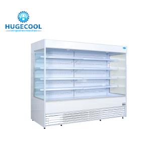 China Multideck Refrigerated Display Case , Supermarket Cooler Display Shelving wholesale