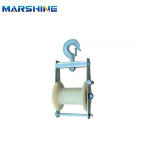 China Aluminum Nylon Sheave Roller Bunch Conductor Stringing Pulley Block wholesale