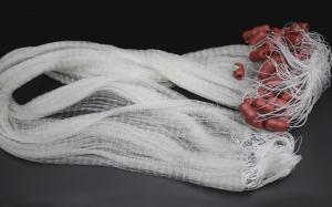 China White Handmade Commercial Fishing Net Nylon Gill Netting Double Knot Type wholesale