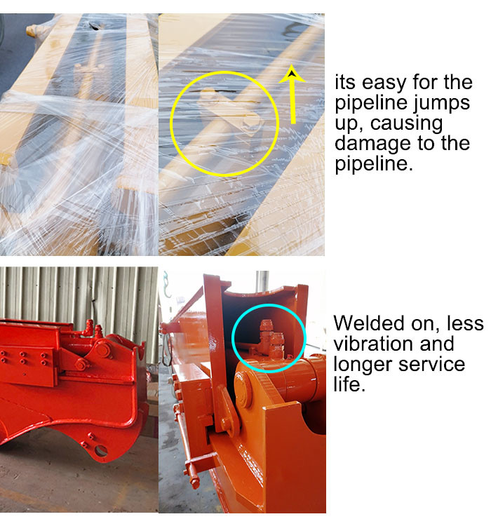 Telescopic Arm For Bucket Digging Foundation House Red Hitachi