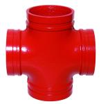 Professional Cross Ductile Iron Pipe Fittings Integral Gluing PN10/16