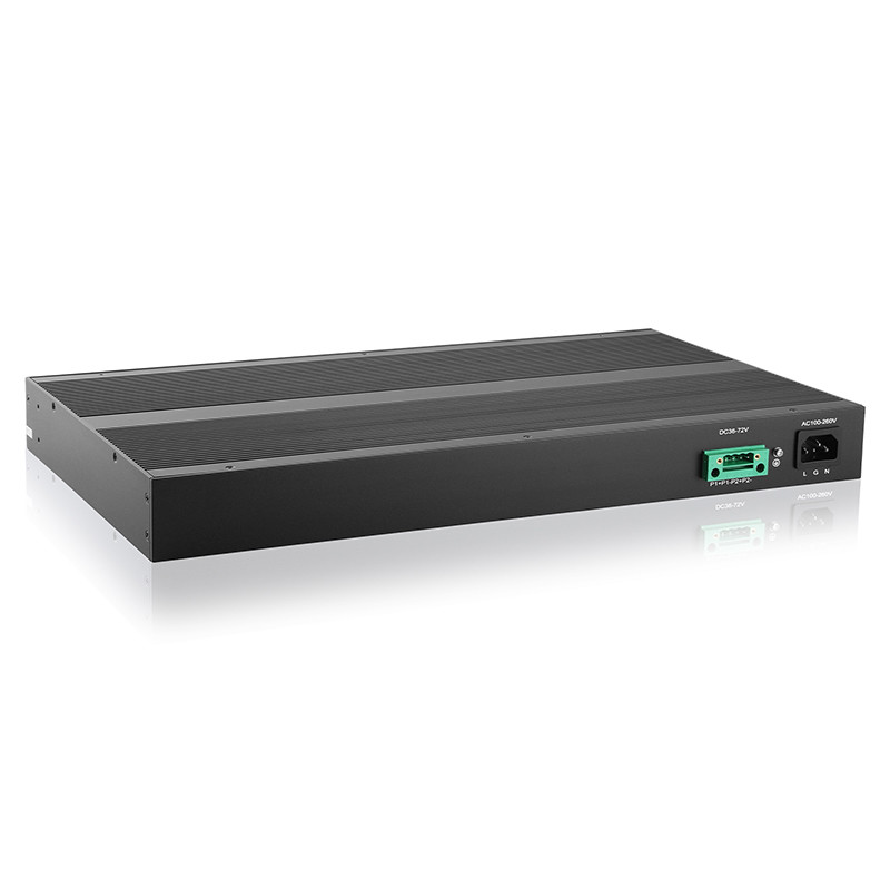 24 Port Industrial Unmanaged POE Switch 10/100/1000Mbps 4 SFP Slot Ports