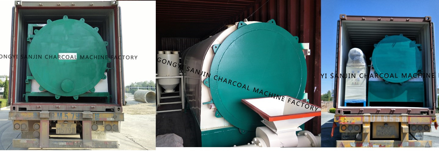 High Capacity Wood Log Charcoal Carbonization Furnace