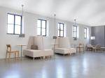 High Back Restaurant Booth Seating Waiting Room Sofa Bench For Cafe / KTV /