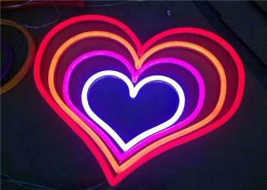 China Pink Color LED Flex Neon Light SMD 2835 12 / 24 Volt Two Years Warranty wholesale