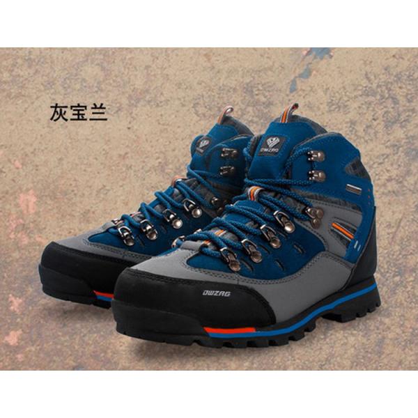 Unisex Artificial Leather Hiking Boots with Rubber Outsole and Euro 36-47 Sizes for Multi-Season Use