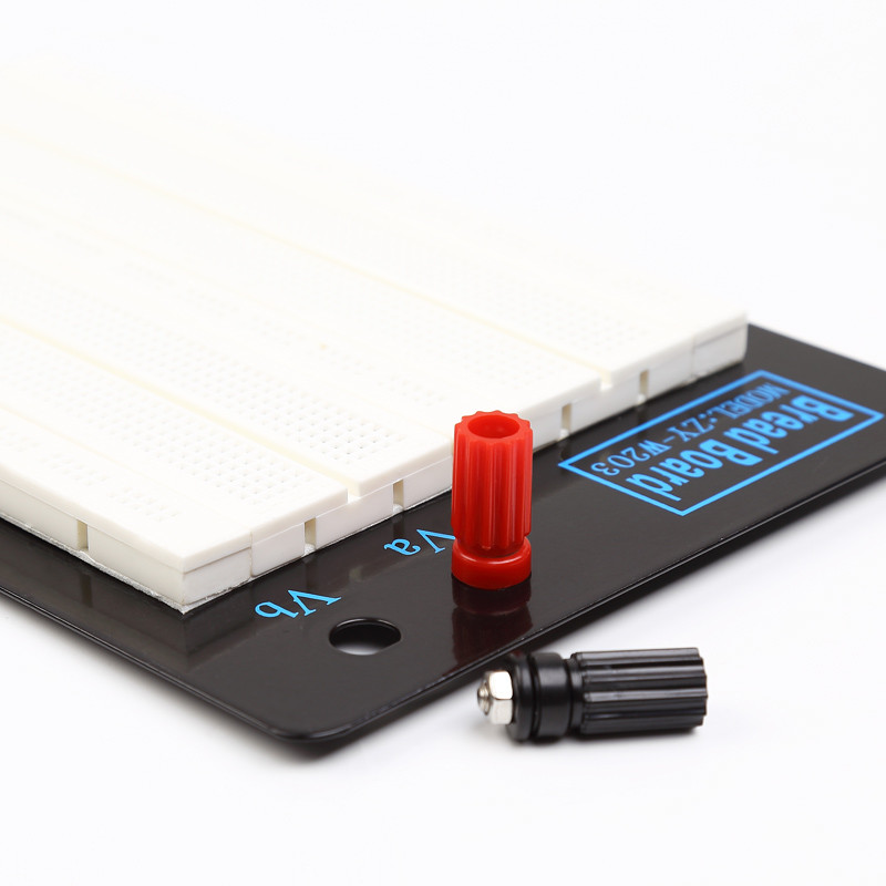 1380 Tie Point White Solderless Breadboard withwith metal plate for Testing without colour printed