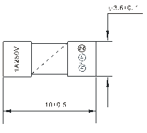 Quick Response Axial Leaded Non-Resettable One Time Ceramic Tube Fuse 2.5A 250VAC With 3.6x10mm Fast Blow Single Cap