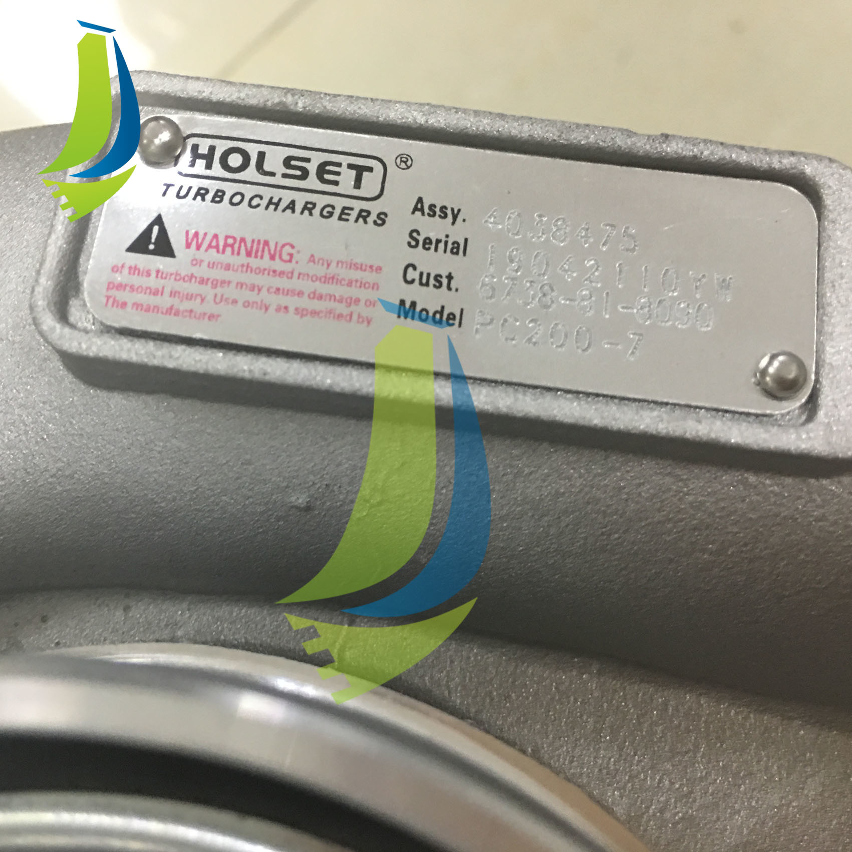 4038475 Turbocharger HX35 Turbo For PC200-7 Excavator