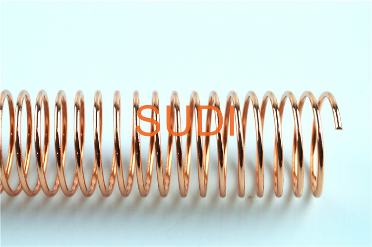 2mm Metal Spiral Binding Coils For Books Electroplated Single Binding