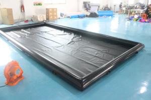 China Portable Airtight Inflatable Car Wash Mat PVC Inflatable Car Water Collector Containment Mat wholesale