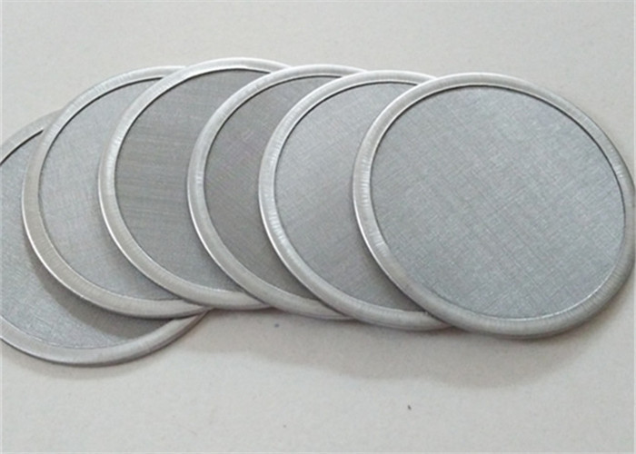 Rimmed 304 Stainless Steel Wire Cloth 65mm Diameter For Filtration