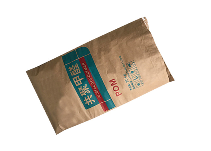 Pasted Dispersible Polymer Powder Kraft Paper Pinch Bottom Paper Bags Eco Friendly
