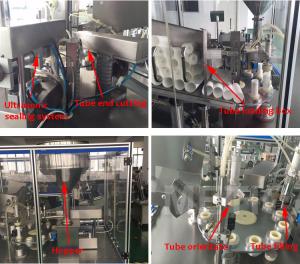China 10-50mm Tube Filling Machine With 5-50ml Filling Range And 50-250mm Tube Length wholesale