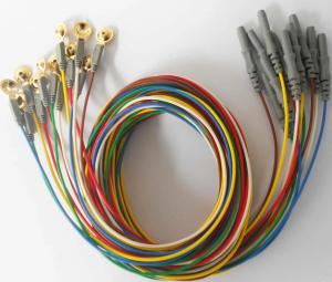 China Brain Electrode Wire TPU Medical Cable Assemblies Gold Plated wholesale