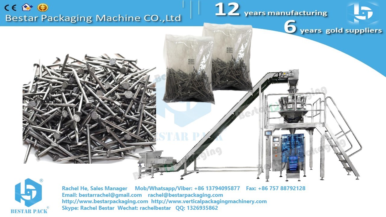 Bestar customized packing machine for hardware long nails BSTV-550AZ